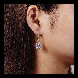 Certified 2ct. t.w. Diamond Brilliant Cut Dangle Earrings